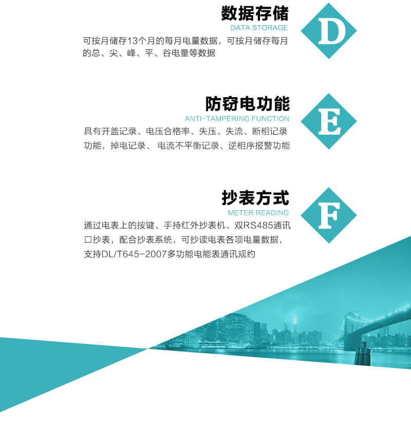 珠海恒通國(guó)測(cè)DTZ25三相四線智能電能表